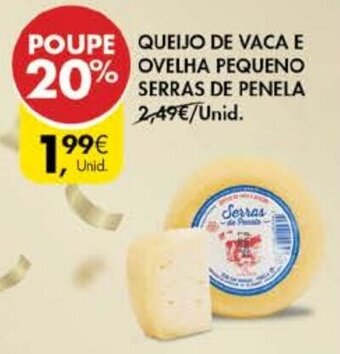 Pingo Doce Queijo de Vaca E Ovelha Pequeno Serras de Penela promoção