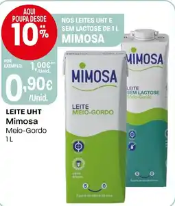 Intermarché Leite uht mimosa meio-gordo promoção