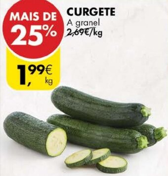 Pingo Doce Curgete promoção