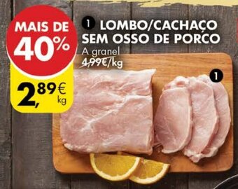 Pingo Doce Lombo/Cachaço Sem Osso de Porco promoção
