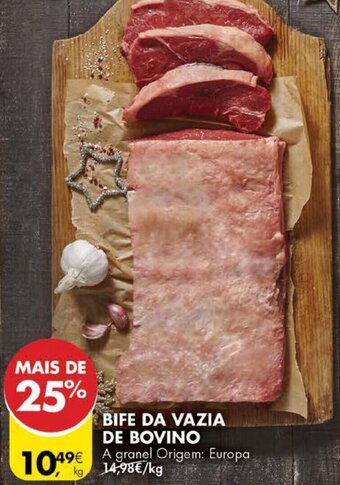 Pingo Doce Bife da Vazia de Bovino promoção