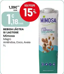 Intermarché Bebida láctea s/lactose Mimosa promoção