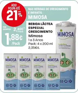Intermarché Bebida láctea especial crescimento mimosa promoção