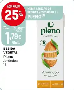 Intermarché Bebida vegetal Pleno Amêndoa promoção