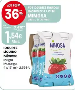 Intermarché Iogurte líquido Mimosa promoção