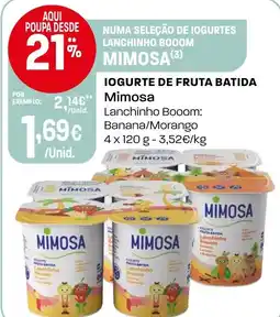 Intermarché Iogurte de fruta batida Mimosa promoção