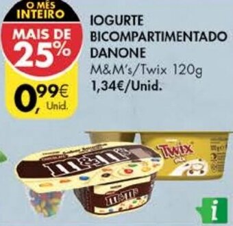 Pingo Doce Iogurte Bicompartimentado Danone 120g promoção