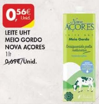 Pingo Doce Leite UHT Meio Gordo Nova Açores 1lt promoção