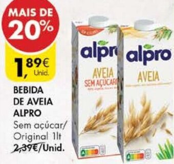 Pingo Doce Bebida de Aveia Alpro 1lt promoção