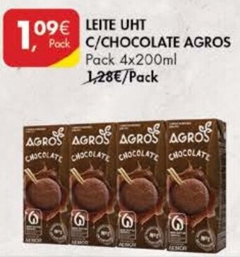 Leite UHT C/Chocolate Agros 4x200ml