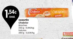 Intermarché Canapés Chabrior promoção