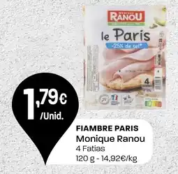 Intermarché Fiambre paris monique ranou promoção