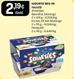 Intermarché Iogurte mix-in nestlé promoção