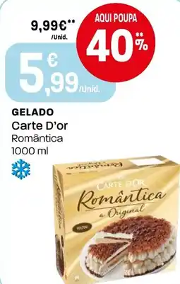 Intermarché Gelado Carte D'or Romântica promoção