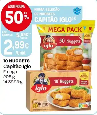 Intermarché 10 nuggets Capitão Iglo Frango promoção