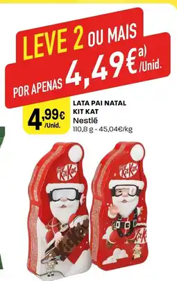 Intermarché Lata pai natal kit kat Nestlé promoção
