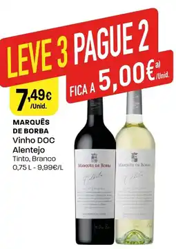 Intermarché Marques de borba Vinho DOC Alentejo promoção