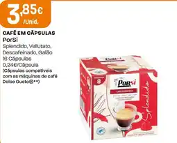Intermarché Café em cápsulas porsi promoção