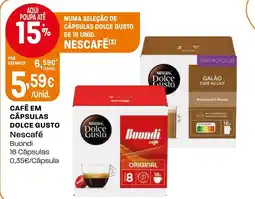 Intermarché Café em cápsulas dolce gusto Nescafé promoção