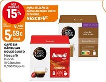 Intermarché Café em cápsulas dolce gusto Nescafé promoção