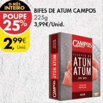 Bifes de Atum Campos 225g