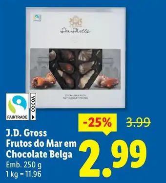 J.D. Gross Frutos do Mar em Chocolate Belga