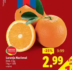 Lidl Laranja Nacional promoção