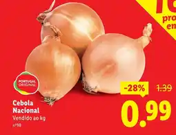 Lidl Cebola Nacional promoção
