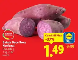 Lidl Batata Doce Roxa Nacional promoção