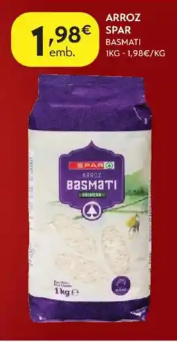 Spar Arroz spar basmati promoção