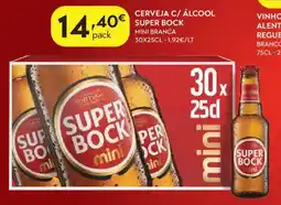Spar Cerveja c/ álcool super bock promoção