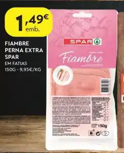 Spar Fiambre perna extra spar promoção