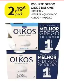 Spar Iogurte grego oikos danone promoção