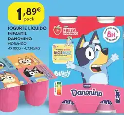 Spar Iogurte líquido infantil danonino morango promoção