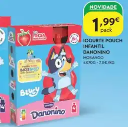Spar Iogurte pouch infantil danonino promoção