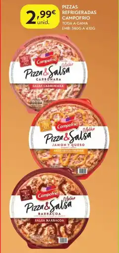 Spar Pizzas refrigeradas campofrio promoção