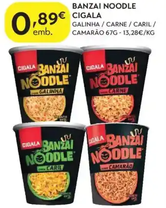 Spar Banzai noodle cigala promoção