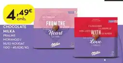 Spar Chocolate milka promoção