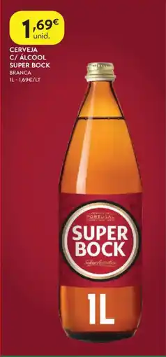 Spar Cerveja c/ álcool super bock branca promoção