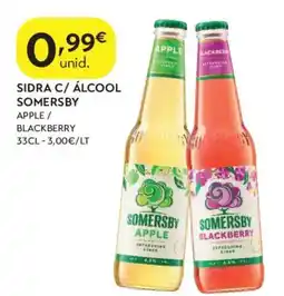 Spar Sidra c/ álcool somersby promoção