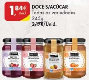 Pingo Doce Doce s/Açúcar 245g promoção