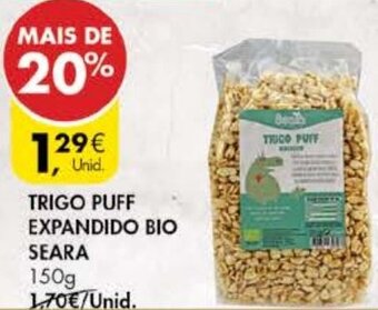Pingo Doce Trigo Puff Expandido Bio Seara 150g promoção
