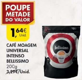 Pingo Doce Café Moagem Universal Intenso Bellissimo 200g promoção