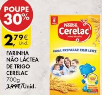 Pingo Doce Farinha Não Láctea de Trigo Cerelac 700g promoção
