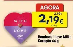 Froiz Bombons I love Milka Coração promoção