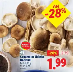 Lidl Cogumelos Shitake Nacional promoção