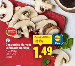Lidl Cogumelos Marrom Laminado Nacional promoção