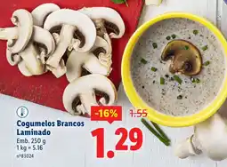 Lidl Cogumelos Brancos Laminado promoção