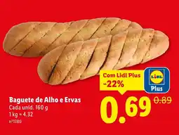 Lidl Baguete de Alho e Ervas promoção