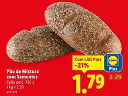 Lidl Pão de Mistura com Sementes Cada promoção